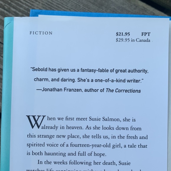 The Lovely Bones Hardcover Book by Alice Sebold - Picture 5 of 5